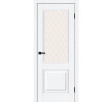 Дверь Классик-13 White Silkwood White Сrystal elPORTA Браво, Bravo