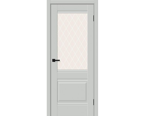 Дверь Прима-3 Grey Silk White Сrystal Браво, Bravo Дверь Прима-3 Grey Silk White Сrystal Браво, Bravo