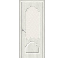 Дверь Скинни-33 Casablanca White Сrystal Браво, Bravo +петли