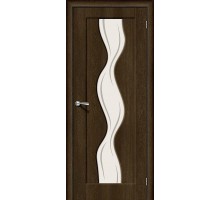 Дверь Вираж-2 Dark Barnwood Art Glass Браво, Bravo +петли