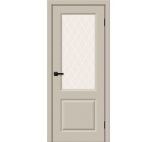 Дверь Скинни-13 Cream Pro White Сrystal Браво, Bravo +петли