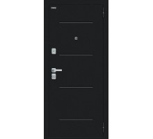 Дверь входная Bravo R Техно/BChrome Букле черное/Wenge Melinga