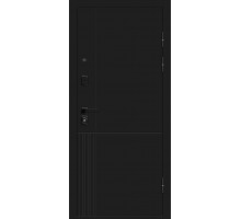 Дверь входная Optim D Optim Z-2 Нео Зеркало Муар черный/Белый