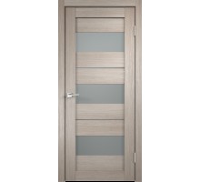 Дверь VellDoris Экошпон DUPLEX 12 цвет Капучино стекло Мателюкс