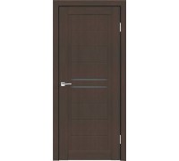 Velldoris Межкомнатная дверь экошпон NEXT 2 Чёрное дерево п. rfn 100х70х2,5 sn 2шт, стекло Мателюкс Графит