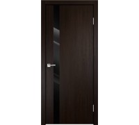 Velldoris Межкомнатная дверь экошпон SMART Z1 Венге стекло Лакобель черное