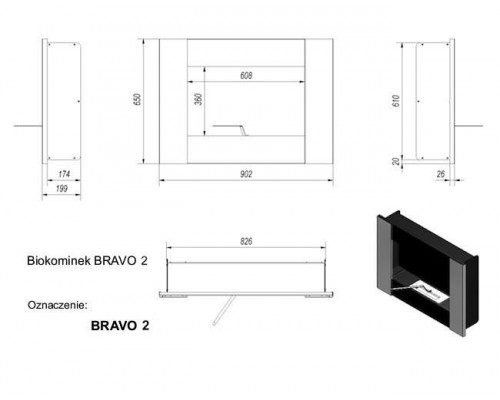 Биокамин BRAVO 2