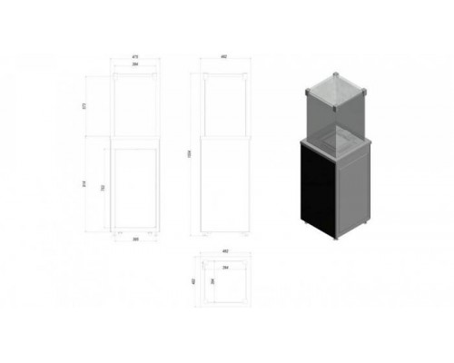 Нагреватель газовый PATIO/G31/37MBAR/CZ - черное стекло, пульт