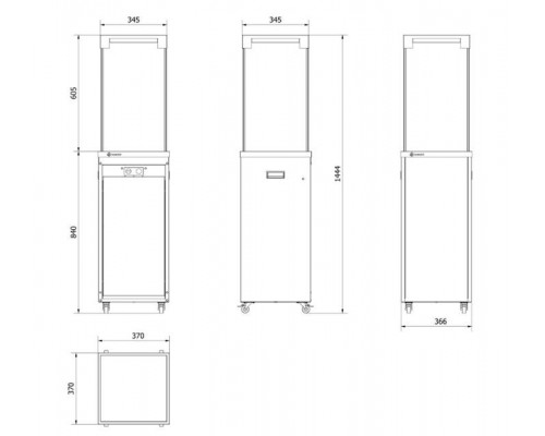 Нагреватель газовый PATIO/LIGHT, сталь, черный