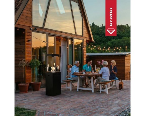 Нагреватель газовый PATIO/LIGHT, сталь, черный
