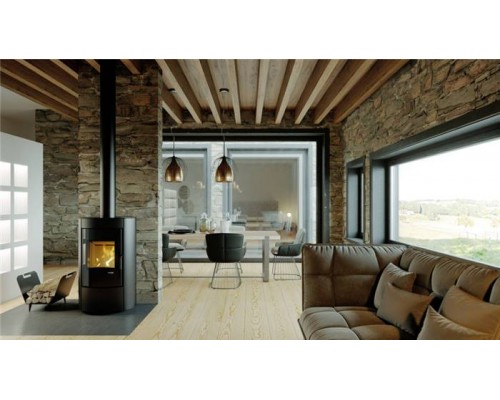 Печь DEFRO HOME CERES 6кВт, черная сталь
