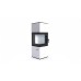 Печь DEFRO HOME QUADROOM, 9,6 кВт, белая сталь