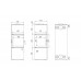 Печь DEFRO HOME QUADROOM, 9,6 кВт, белая сталь