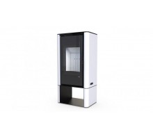 Печь DEFRO HOME SOLUM LOG, 9кВт, белая сталь