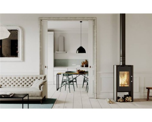 Печь DEFRO HOME SOLUM LOG, 9кВт, белая сталь