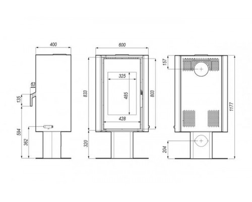 Печь DEFRO HOME SOLUM TOP, 9кВт
