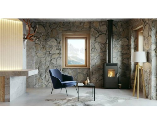 Печь DEFRO HOME VIVA 6кВт, черная сталь