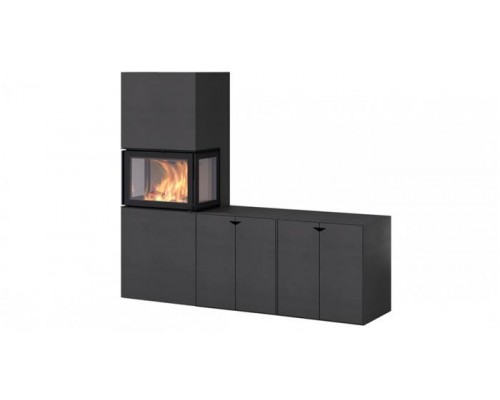 Печь-камин Nordpeis Box Black + топка N-20U