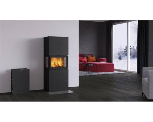 Печь-камин Nordpeis Box Black + топка N-20U