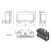 Топка газовая Kratki PRO LEO/LP/100/G20 (магистральный газ)