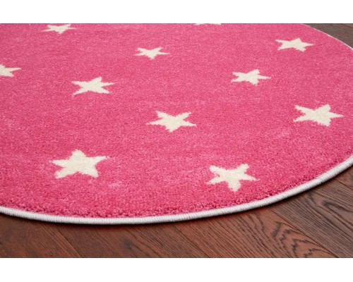 Agnella Ковер Funky Top Круг Starf pink