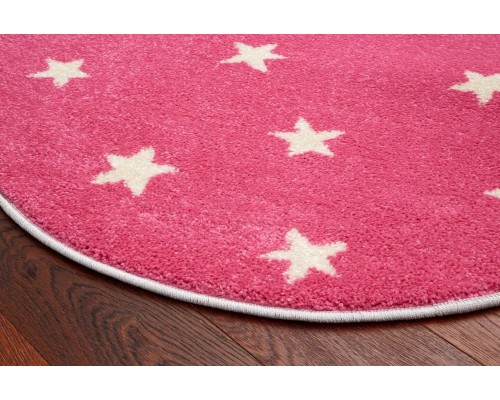 Agnella Ковер Funky Top Круг Starf pink