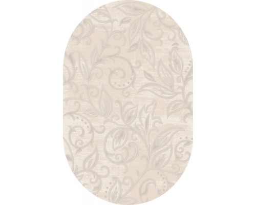 Ozkaplan karpet Ковер турецкий Milana Овал 0A096A Beige-Beige Ozkaplan karpet Ковер турецкий Milana Овал 0A096A Beige-Beige