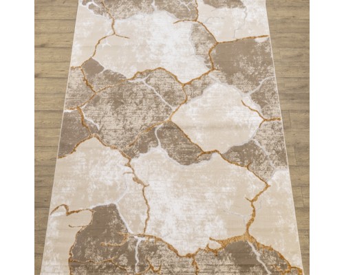 Ковер Турецкий Nord дизайн 10455A цвет BEIGE / GOLD