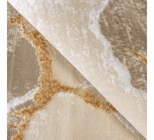 Ковер Турецкий Nord дизайн 10455A цвет BEIGE / GOLD Овал