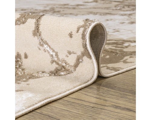 Ковер Турецкий Nord дизайн 10465A цвет BEIGE / BEIGE Овал