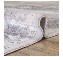 Ковер Турецкий Prado дизайн N887A цвет WHITE / GRAY2 Овал