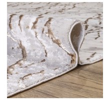 Ковер Турецкий Prado дизайн N901A цвет WHITE / BEIGE_1 Овал