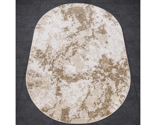 Ковер Турецкий Nord дизайн 10465A цвет BEIGE / BEIGE Овал