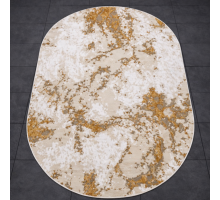 Ковер Турецкий Nord дизайн 10465A цвет BEIGE / GOLD Овал