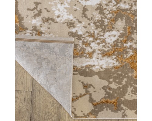 Ковер Турецкий Nord дизайн 10465A цвет BEIGE / GOLD Овал