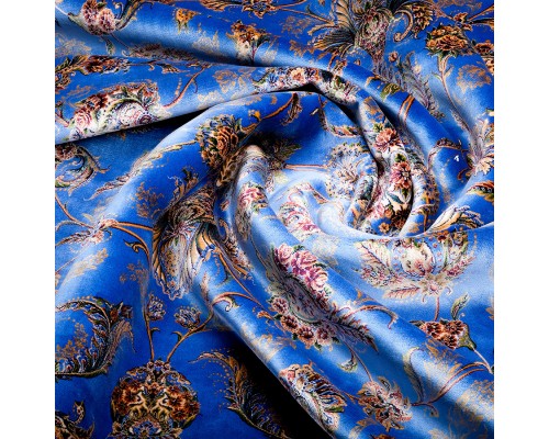 Ковер Турецкий Qum дизайн 2003U цвет BLUE / CREAM Ковер Турецкий Qum дизайн 2003U цвет BLUE / CREAM