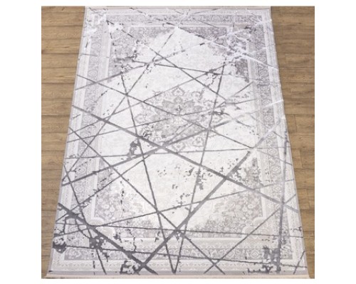 Ковер Турецкий Prado дизайн KB03A цвет WHITE / GRAY2 Ковер Турецкий Prado дизайн KB03A цвет WHITE / GRAY2