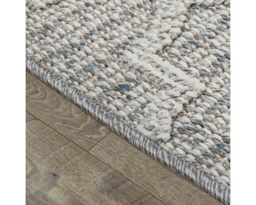 Ковер OZKAPLAN KARPET GELA дизайн 0D537A BLUE-L.GREY