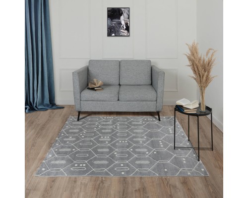 Ковер Турецкий AHENKLI REGGI дизайн D439C L.GREY-CREAM Ковер Турецкий AHENKLI REGGI дизайн D439C L.GREY-CREAM