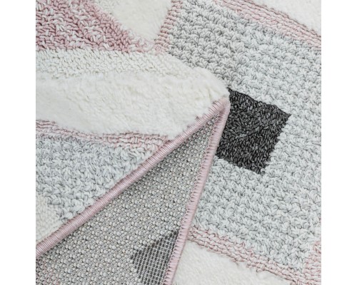 Ковер OZKAPLAN KARPET VICENZA дизайн B0242A ANTHRACITE-PINK