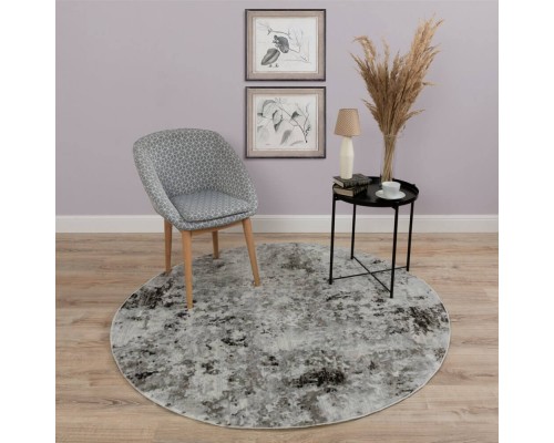 Ковер Турецкий GUMUSOGLU TRENDY дизайн 5466A GREY-ANTHRACITE круг Ковер Турецкий GUMUSOGLU TRENDY дизайн 5466A GREY-ANTHRACITE круг