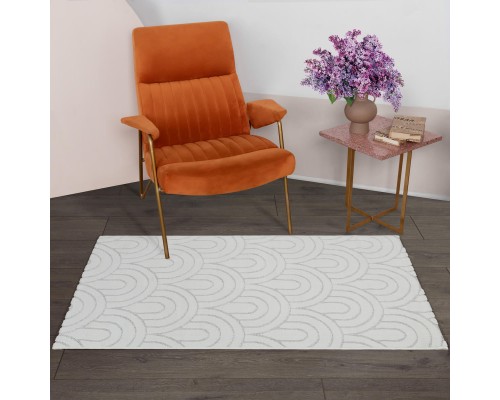 Ковер Турецкий AHENKLI SOFT дизайн J745A WHITE-WHITE Ковер Турецкий AHENKLI SOFT дизайн J745A WHITE-WHITE