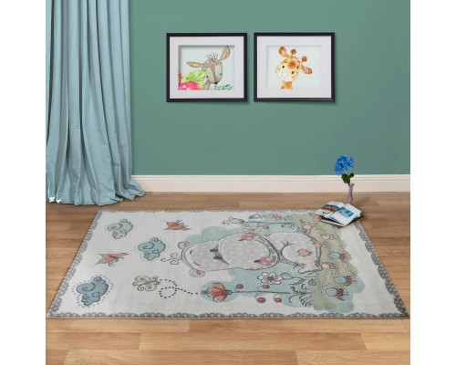 Ковер Турецкий Bade dis BAMBINI дизайн G2291 SMOKE-WHITE Ковер Турецкий Bade dis BAMBINI дизайн G2291 SMOKE-WHITE