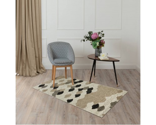 Ковер Турецкий Ahenkli Tekstil GLADIS дизайн M677A CREAM-BEIGE