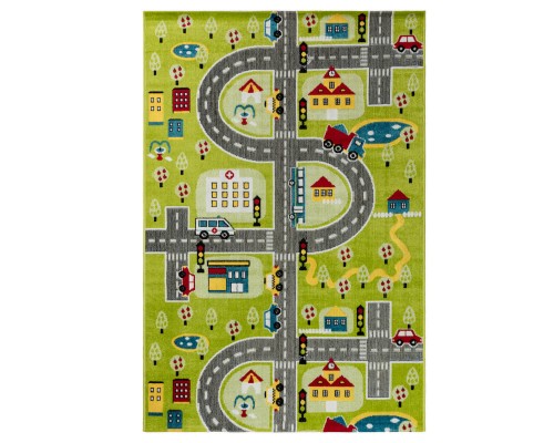 Ковер Турецкий AHENKLI PLAY RUGS дизайн D591A GREEN-CREAM Ковер Турецкий AHENKLI PLAY RUGS дизайн D591A GREEN-CREAM
