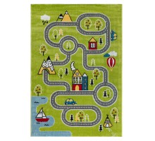 Ковер Турецкий AHENKLI PLAY RUGS дизайн D918A GREEN-CREAM