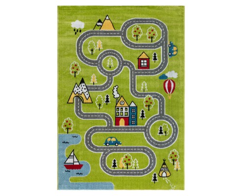 Ковер Турецкий AHENKLI PLAY RUGS дизайн D918A GREEN-CREAM Ковер Турецкий AHENKLI PLAY RUGS дизайн D918A GREEN-CREAM