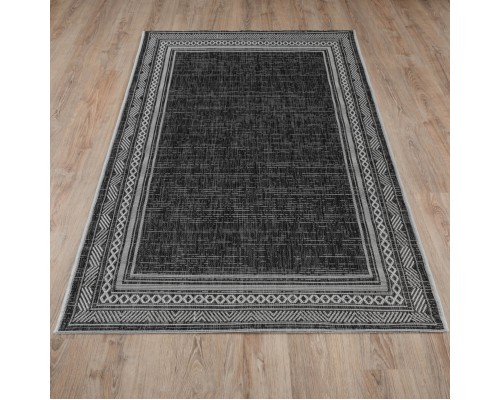 Ковер Grand GARDEN SISAL дизайн E4176 BLACK-CREAM