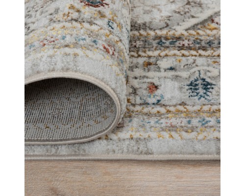 Ковер OZKAPLAN KARPET OLBIA дизайн B0597B GREY-CREAM