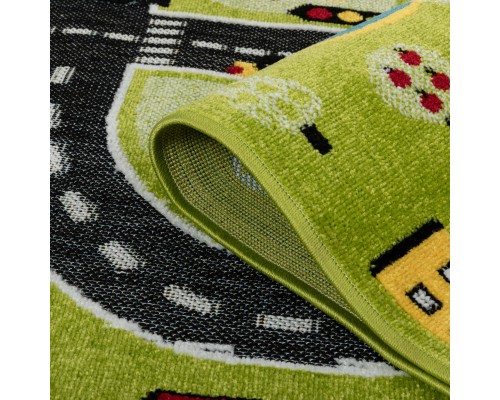 Ковер Турецкий AHENKLI PLAY RUGS дизайн D591A GREEN-CREAM Ковер Турецкий AHENKLI PLAY RUGS дизайн D591A GREEN-CREAM
